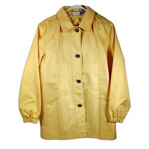 Blair Spring Jacket Size Medium Color Yellow Windbreaker Rain Coat #D15